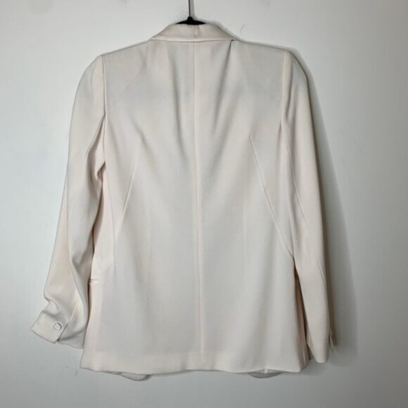Aritzia Babaton Blazer Structured Jacket Single Button Shoulder pads Ivory 0 - Picture 16 of 16